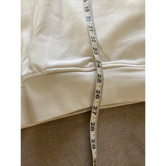 Kenneth Cole Men’s Pullover Fleece Sweatshirt Sz M NWT Cream 1/4 Zip $79 Pocket - Picture 8 of 9